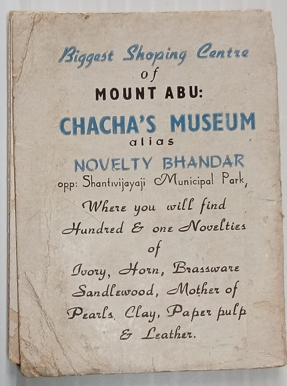 AOP India MOUNT ABU IN VIEWS small vintage tourist booklet of views c.1950