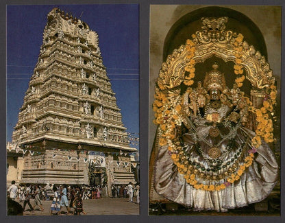 India 10 vintage colour postcards MYSORE