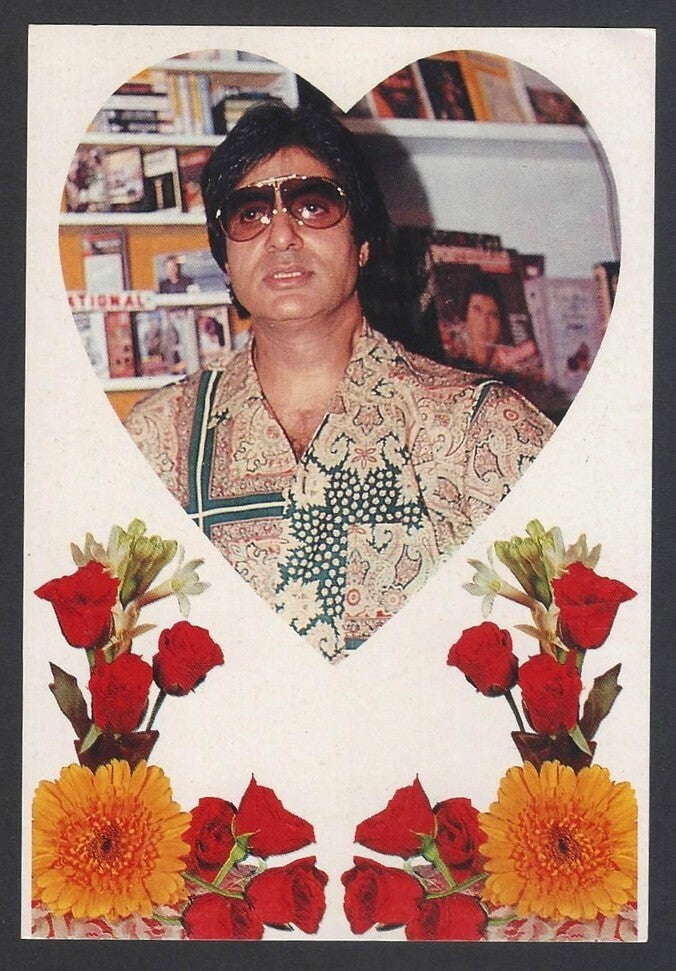 AOP India Bollywood vintage postcard AMITABH BACHCHAN