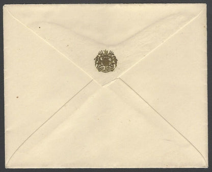 AOPIMT India crested Coat of Arms envelope Jaipur State unused