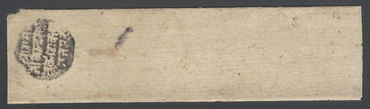 AOPIMT India Jaipur State pre adhesive black seal on unpaid cover 