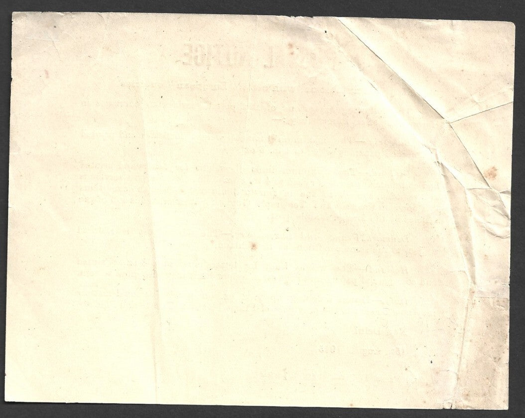 India 1945 POSTAL NOTICE Mail Communications with certain European Countries
