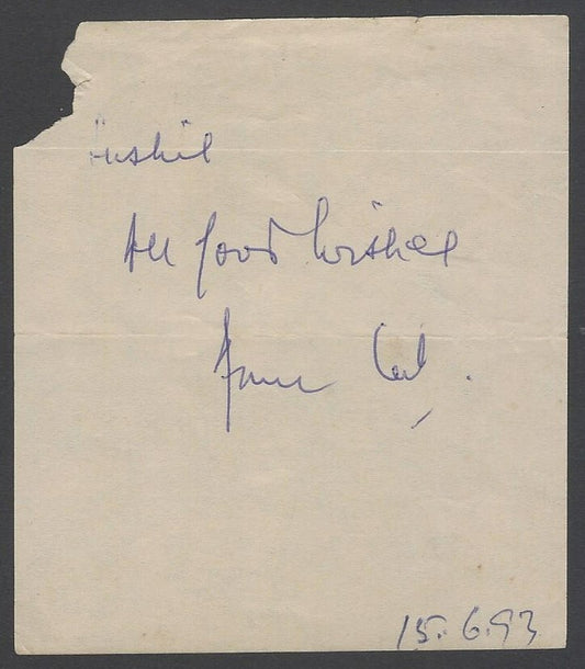 AOP India CRICKET Arun Lal signed autograph page