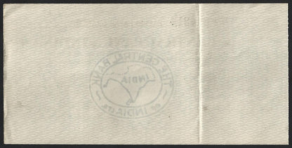 (AOP) Central Bank of India vintage check cheque Zaveri Bazar Branch (Bombay)