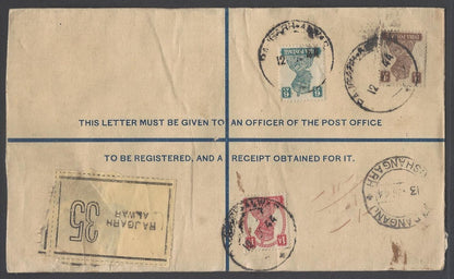 AOP India KGVI registered envelope usages (3)