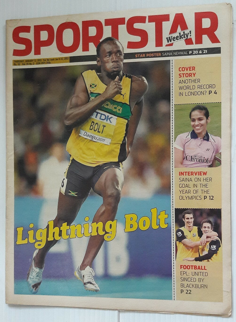 India Sportstar 2008-12 RUNNING cover issues 10” X 13” (4)