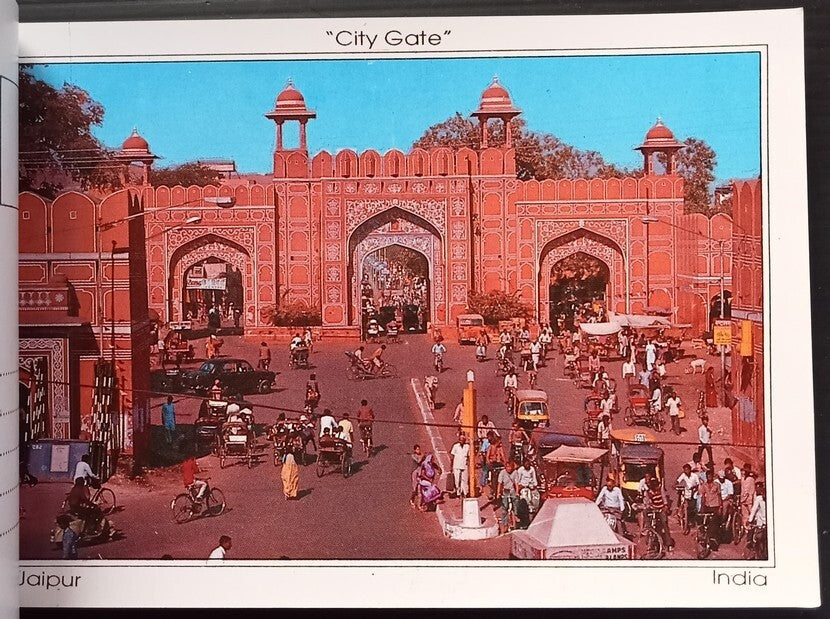 (AOP) India booklet of 12 vintage postcards JAIPUR