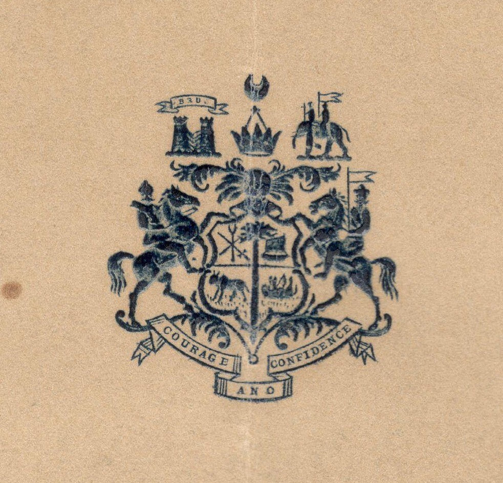 India 1937 crested letter KUTCH STATE