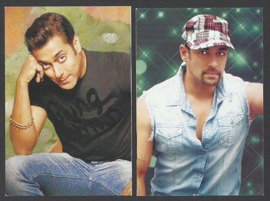 India BOLLYWOOD Salman Khan postcards x 8