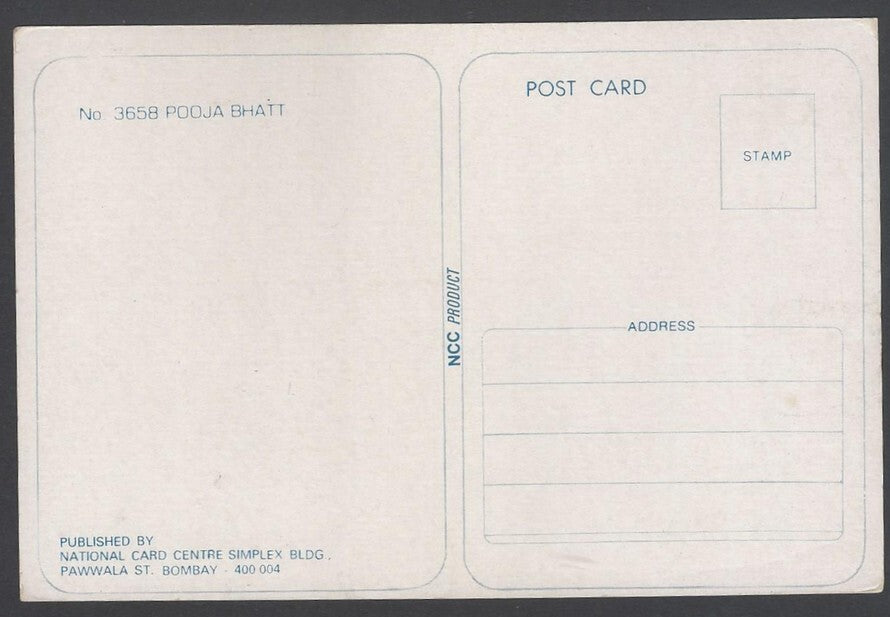 AOP India Bollywood POOJA BHATT vintage postcard