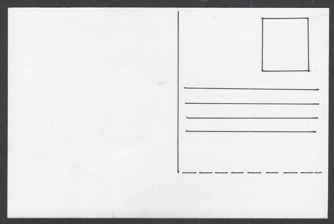 India Gandhi handpainted postcard GANDHI