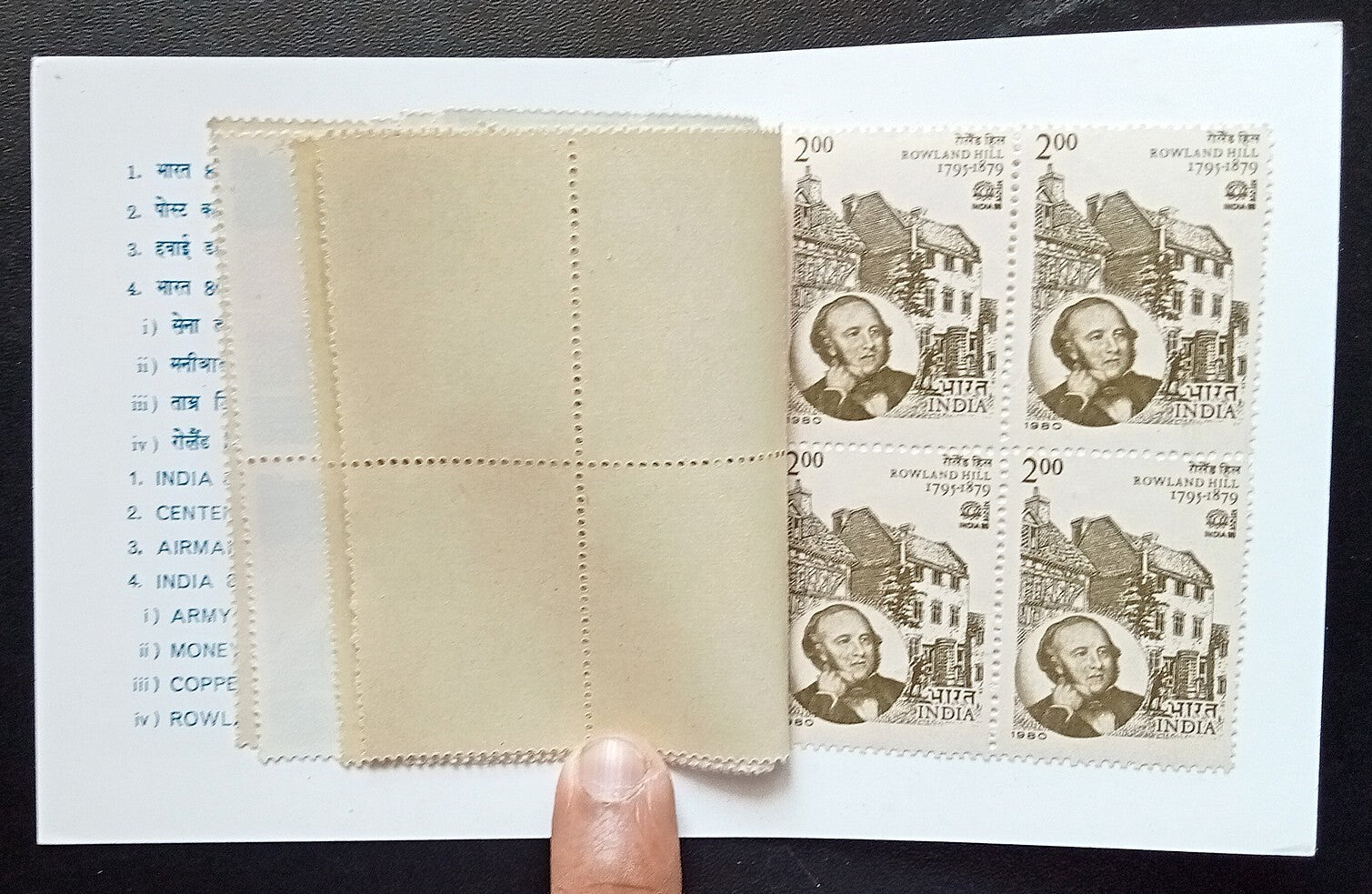 India 1980 Post Office booklet