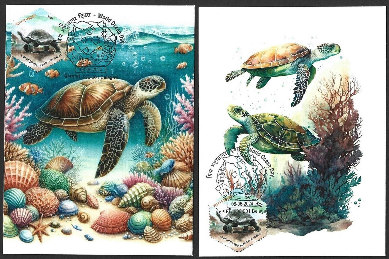 India 2024 World Ocean Day pictorial event postcards (6)
