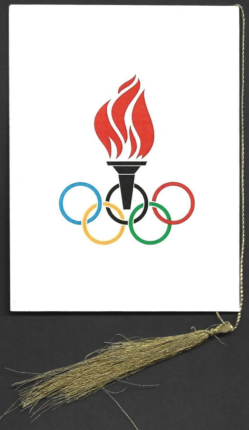 India 2024 Paris Olympics souvenir with 2020 Tokyo, Japan Olympics cachet