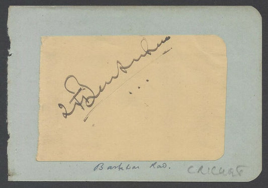 AOP India CRICKET Hejmadi Tatti Bhaskar Rao autograph