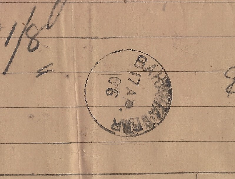 India 1906 32 Word telegram cancelled sc BAHAWALPUR + envelope