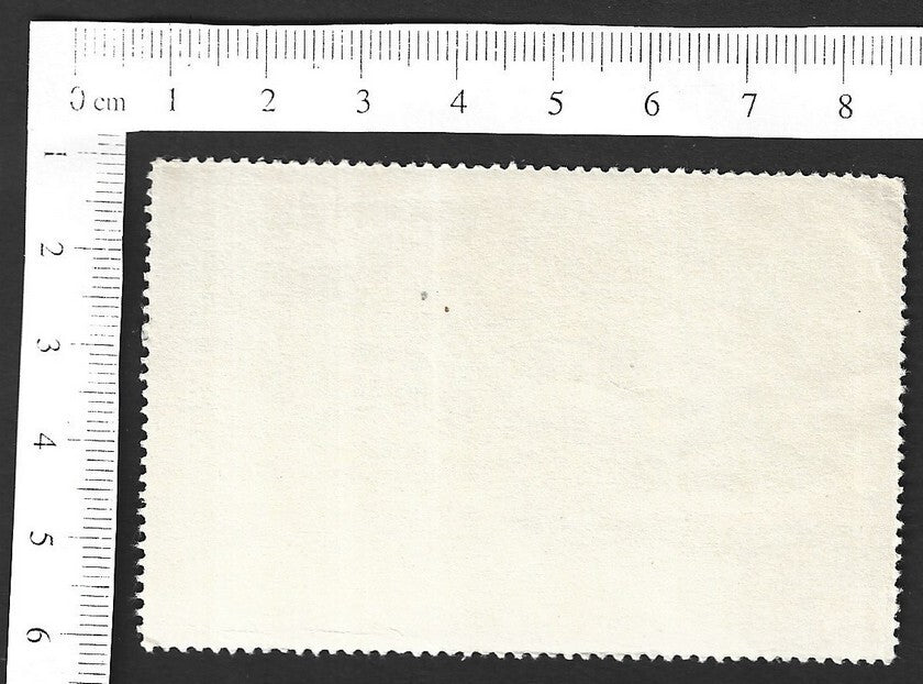 Vintage OVERLAND TO INDIA poster stamp - A Caravan zaz