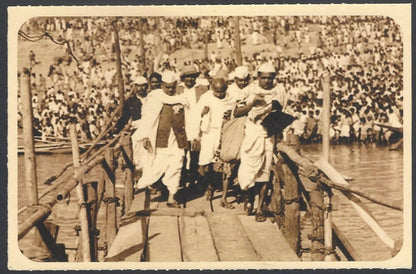 AOP India full back pictorial 50p Gandhi postal card GANDHI 