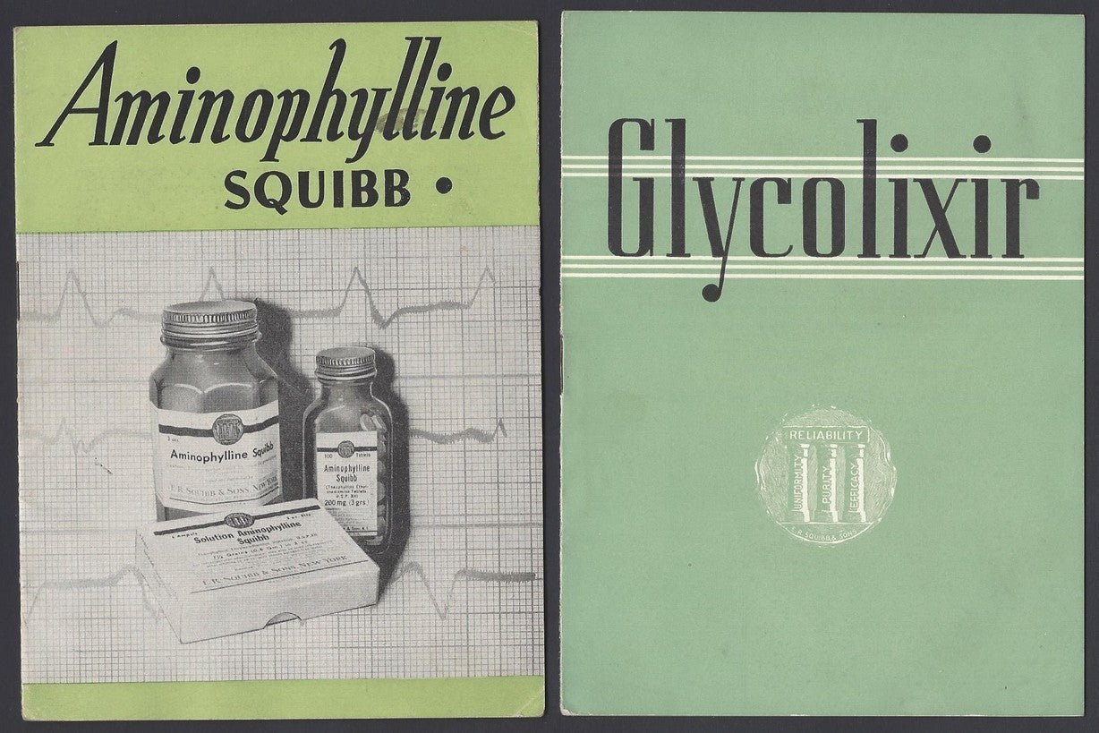 India 1940s to 1950s SQUIBB medical advertisement brochures (11) ZAZ