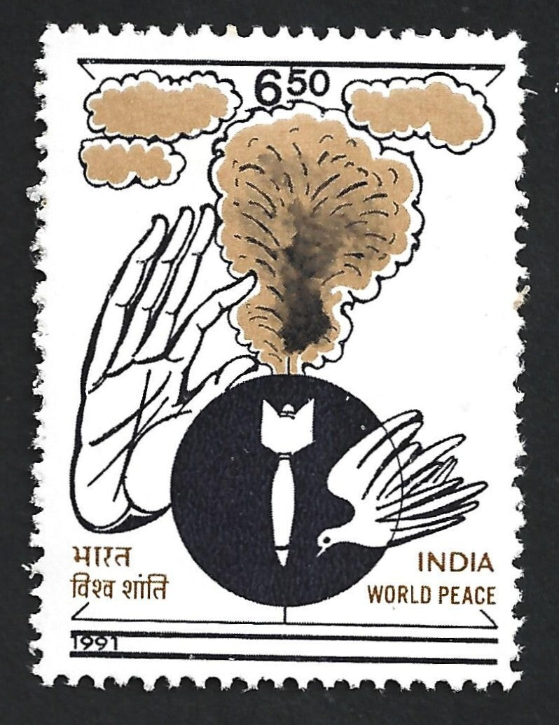 India 1991 World Peace MNH