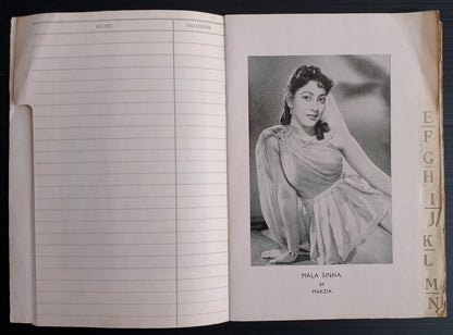 (AOP) India 1957 pictorial promotional dairy NAUSHERWAN E ADIL Telephone Dairy