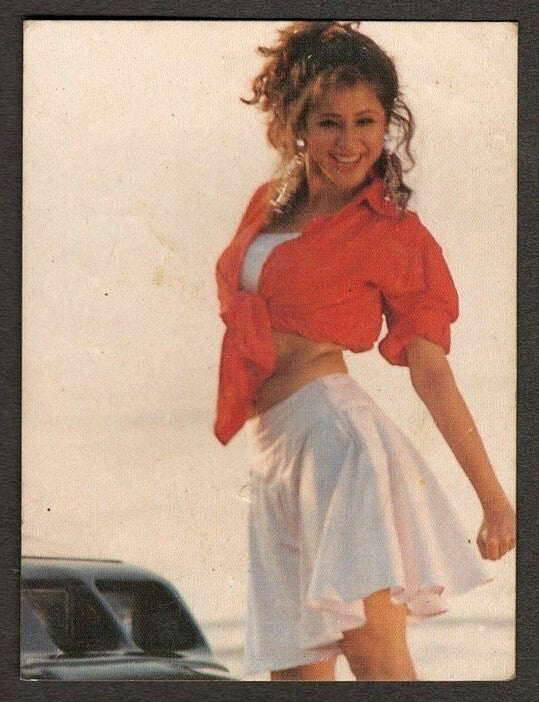 (AOP) India BOLLYWOOD 1996-97 pocket calendar URMILA MATONDKAR