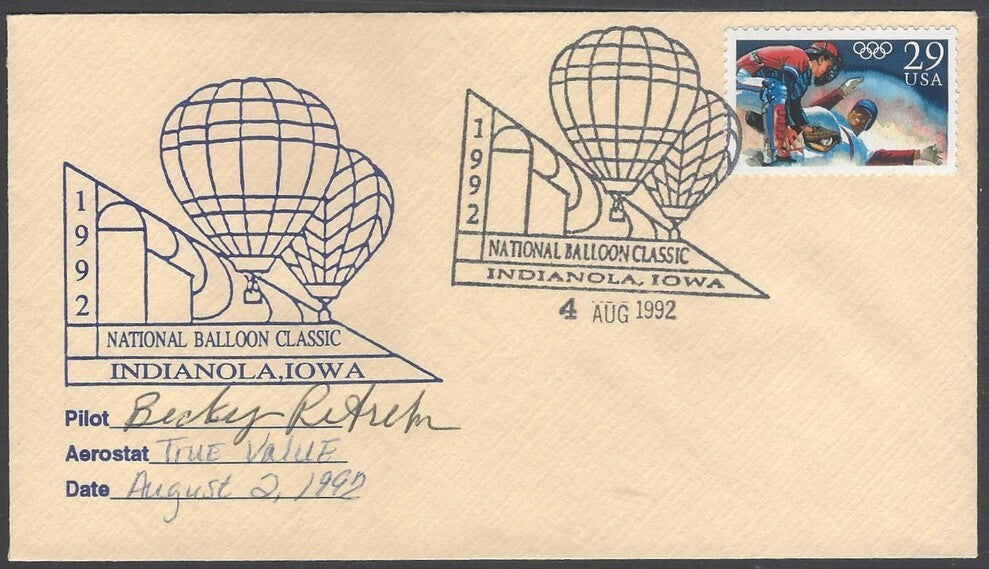 National Balloon Classic, Indianola 1992 covers signed by Pilots (5)