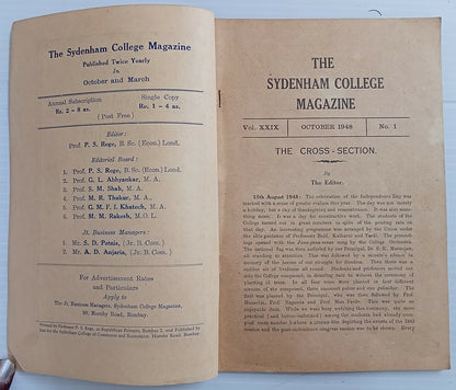AOP India Sydenham College Magazine October 1948