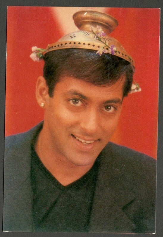 AOP India Bollywood SALMAN KHAN vintage postcard 