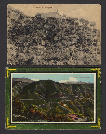 Dagshai, India vintage postcards (7)