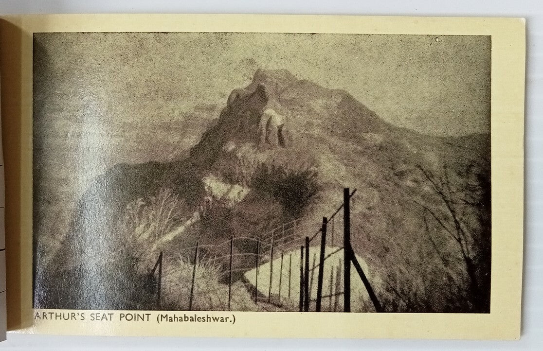 AOP India MAHABLESHWAR vintage booklet of 12 posrcards