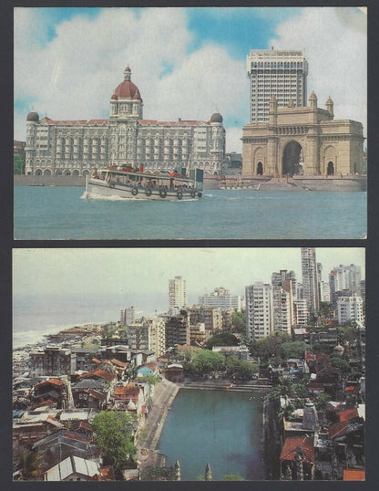 India BOMBAY vintage colour postcards (7)