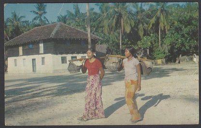 AOP India NICOBAR vintage postcard