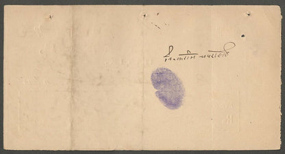AOP India 1926 check cheque The state Bank of Datia