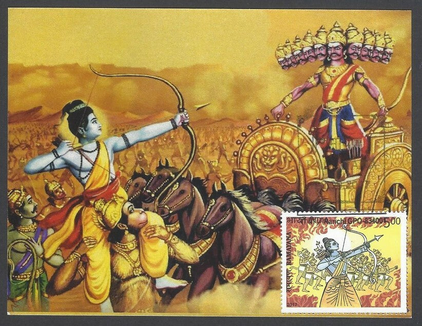 AOP India 2017 RAMAYANA Maxi card War with Raven