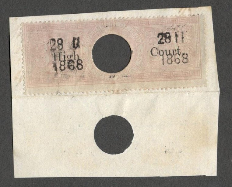 AOP India 1869 High Court on 1866 Special Adhesive 3a used. Bft #3 £10