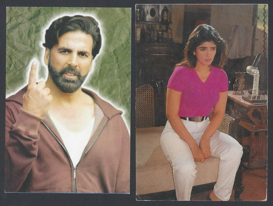 AOP India Bollywood AKSHAY KUMAR & TWINKLE KHANNA vintage postcard (6)