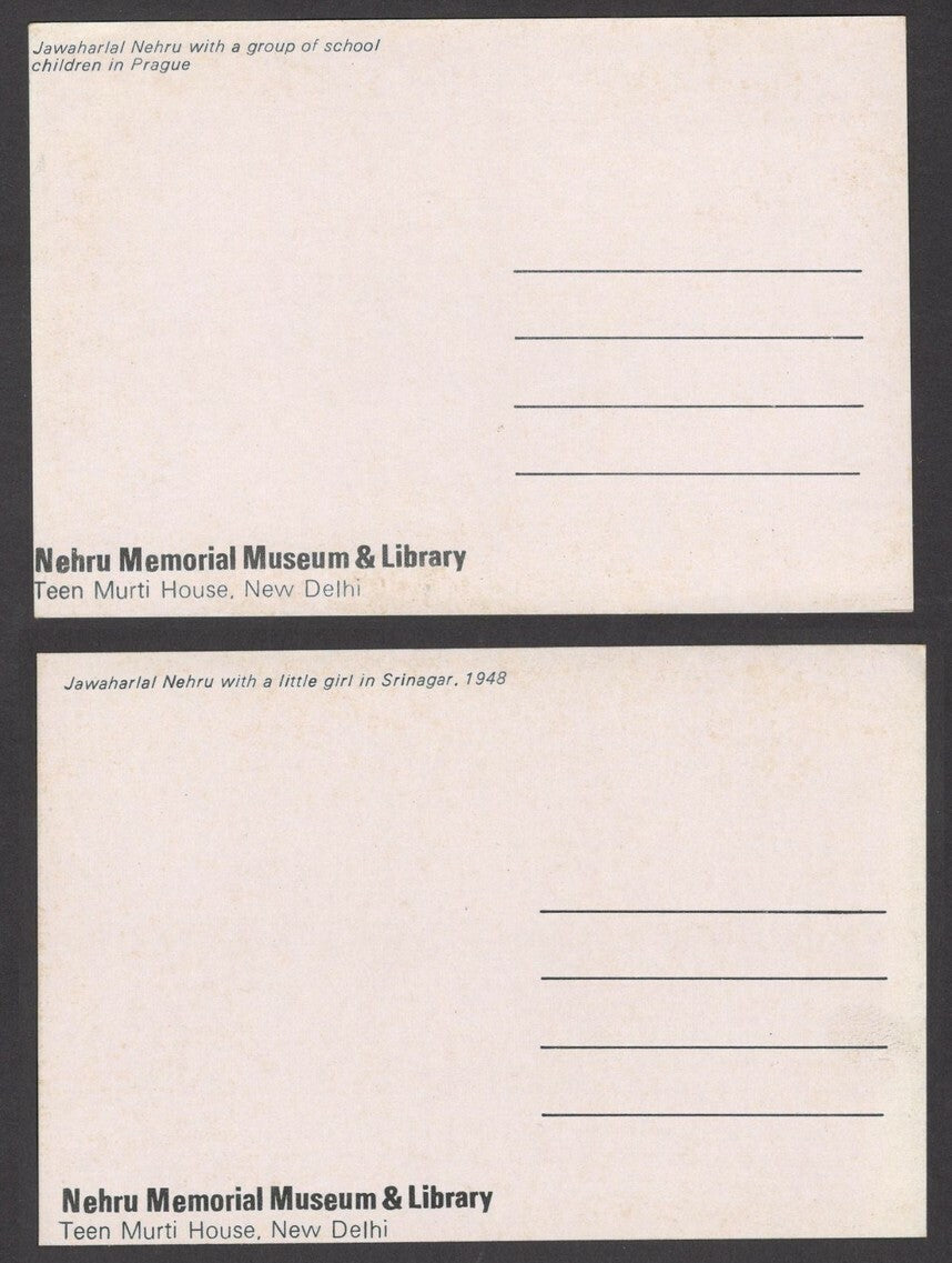 India 1963 Nehru Memorial postcards (6)