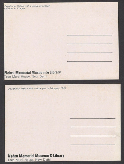 India 1963 Nehru Memorial postcards (6)