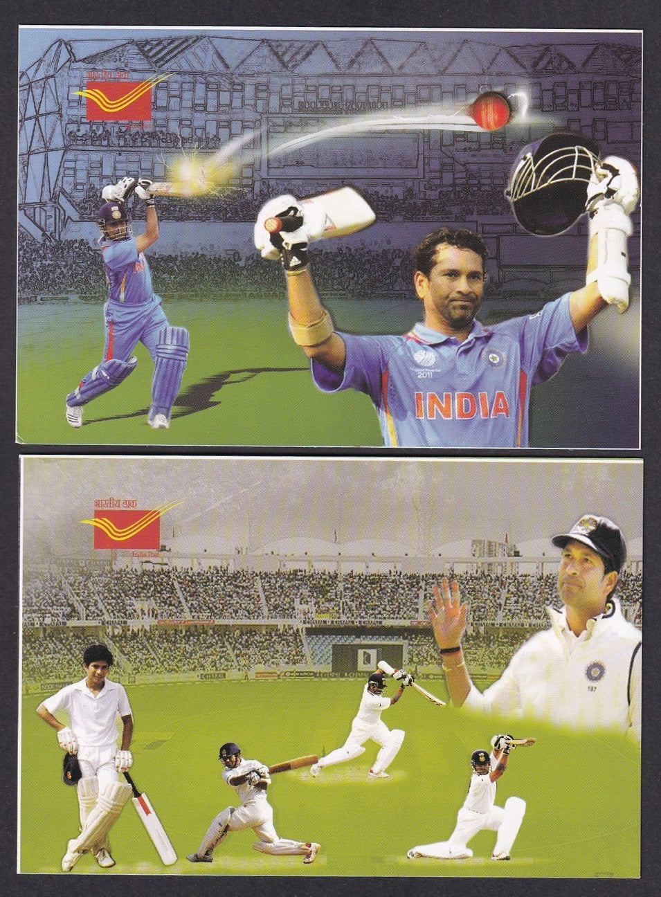 India CRICKET 2014 Sachin Tendulkar First Day cards (2)