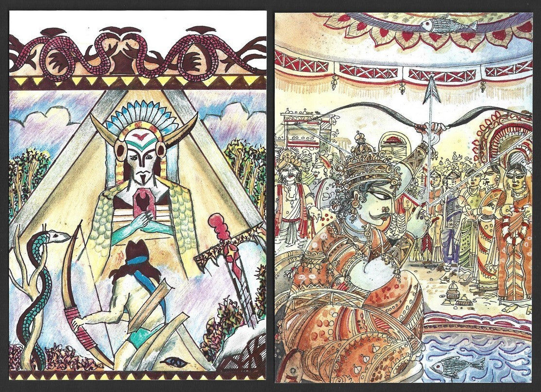 India 2006 Children's Day set of 4 maxi cards in folder