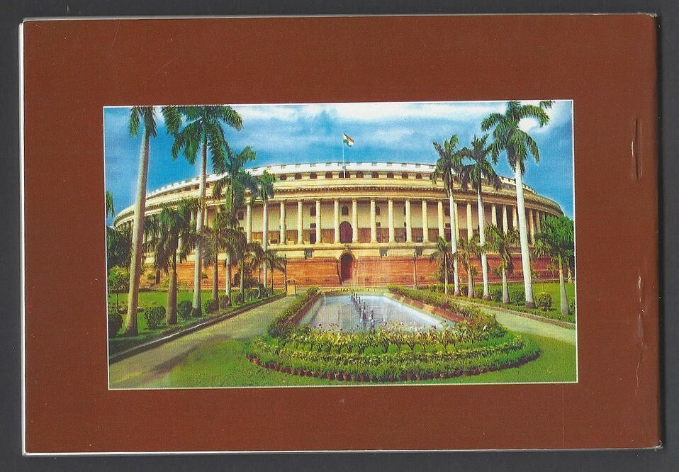 AOP India DELHI vintage booklet of 12 postcards