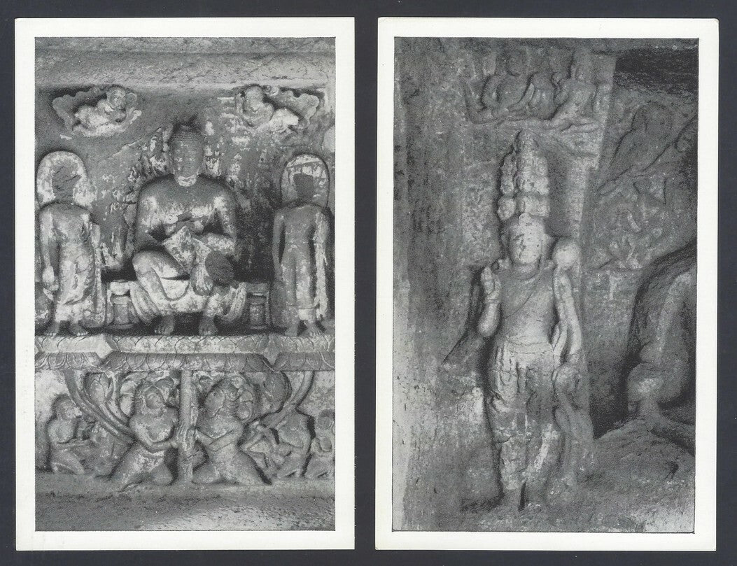 AOP India KANHERI CAVES set of 15 vintage postcards