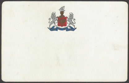 India Bhavnagar State The Harbour and the Lighthouse View Card with state crest