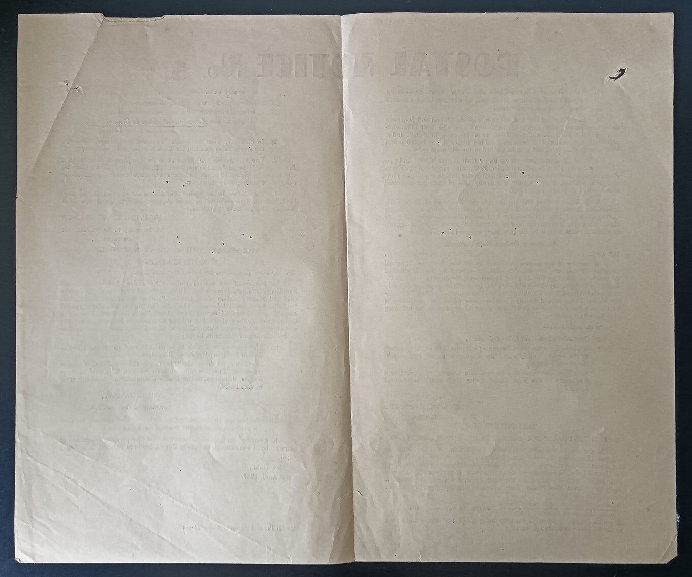 India POSTAL NOTICE No. 5 21st April 1947 Multiple subjects