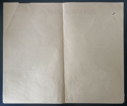 India POSTAL NOTICE No. 5 21st April 1947 Multiple subjects