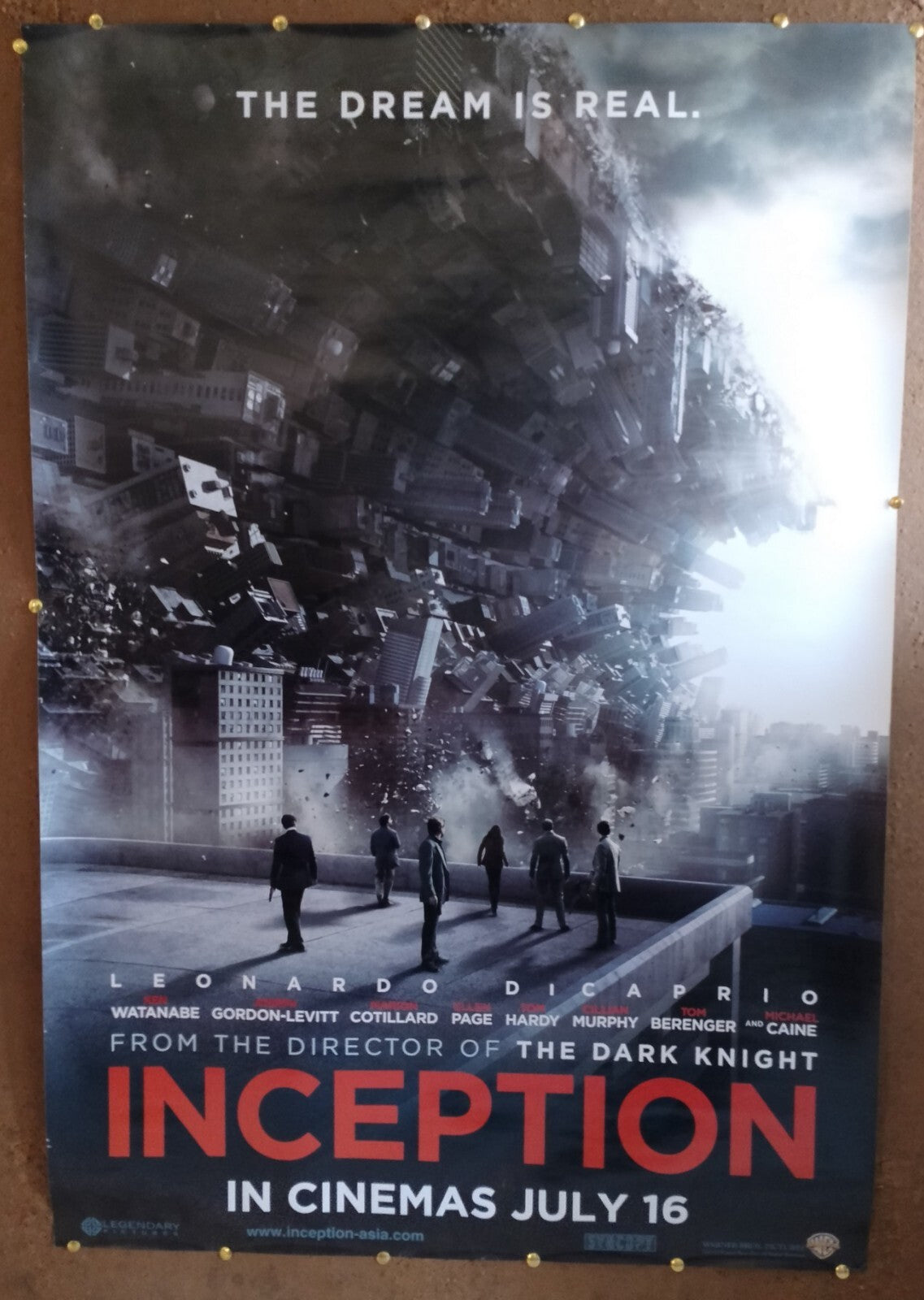 2010 Inception 1 sheet India poster Leonardo DiCaprio