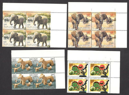India 2011 BLOCKS OF FOUR Year pack / Year set MNH