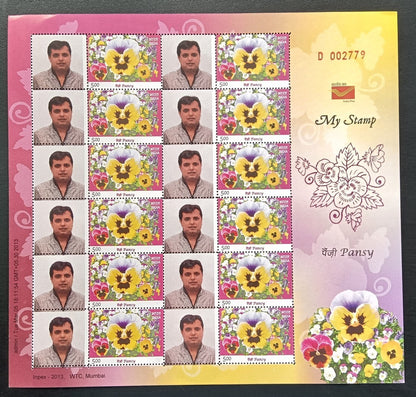 India 2011 Personalized stamps FLOWERS set of 4 sheets MNH (4)