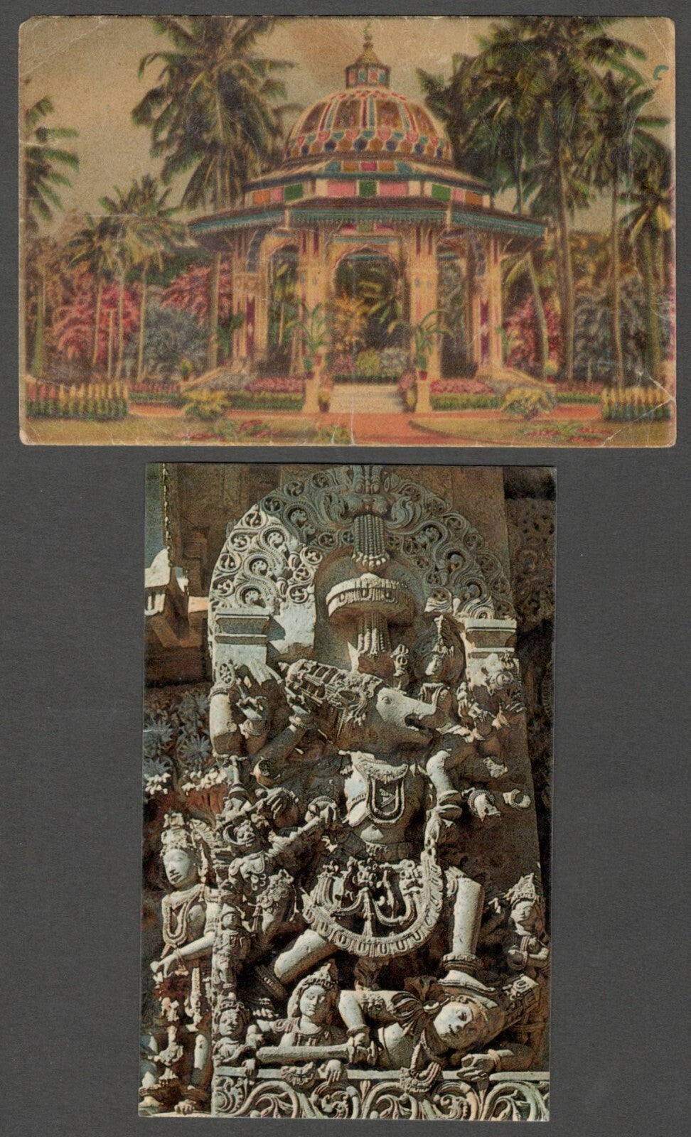 AOP India MYSORE & AREA vintage postcards (7)